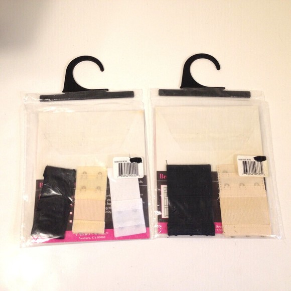 Fashion Secrets 2 Packs Soft Back Bra Extenders 3 -1.5" 2 -2"  5 Extenders - Picture 2 of 10